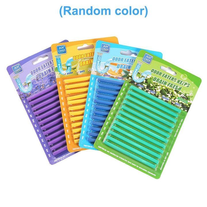 12/set Pipe Cleaning Sticks Oil Decontamination Kitchen Toilet Bathtub Drain Cleaneer mysite
