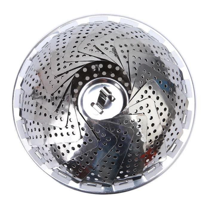 Stainless Steel Folding Steamer Basket – Adjustable Vegetable & Food Steamer