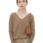 Women's Pure Wool V-Neck Sweater