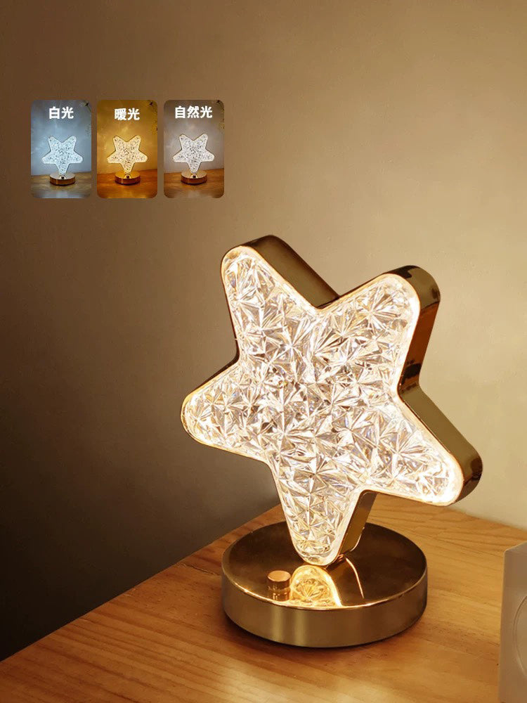 🎄50K+ SOLD! ✨Rechargeable Luxury Crystal LED Night Light Lamp