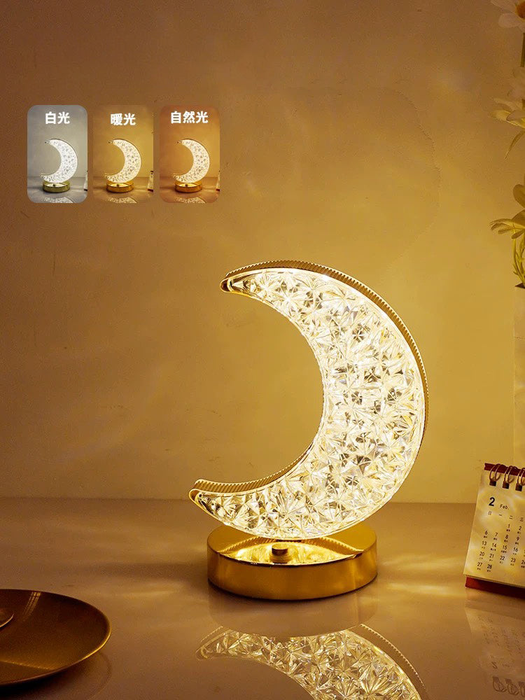 🎄50K+ SOLD! ✨Rechargeable Luxury Crystal LED Night Light Lamp