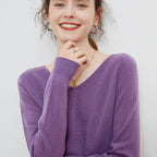 Women's Pure Wool V-Neck Sweater
