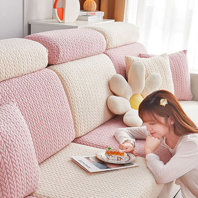 3D Jacquard Stretch Full Wrap Sofa Cover