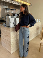 Casual Star Straight Jeans