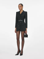 Tailored Double Breasted Belted Blazer Mini Dress