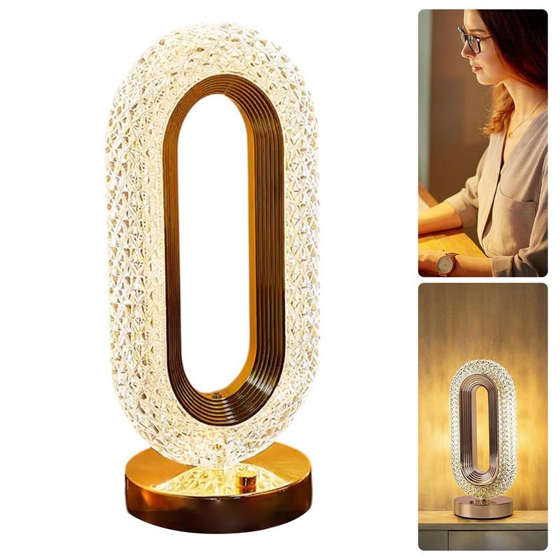 🎄50K+ SOLD! ✨Rechargeable Luxury Crystal LED Night Light Lamp