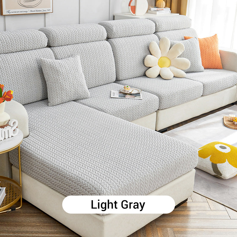3D Jacquard Stretch Full Wrap Sofa Cover
