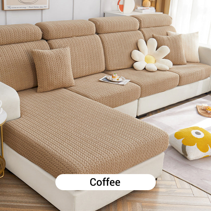 3D Jacquard Stretch Full Wrap Sofa Cover