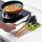 Plastic Spoon Rest Tray – 4-Slot Utensil Holder for Cooking