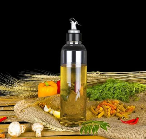 1L Transparent Oil Dispenser – Easy Pour, Unbreakable Plastic