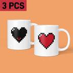 Pixel Heart Morphing Mug