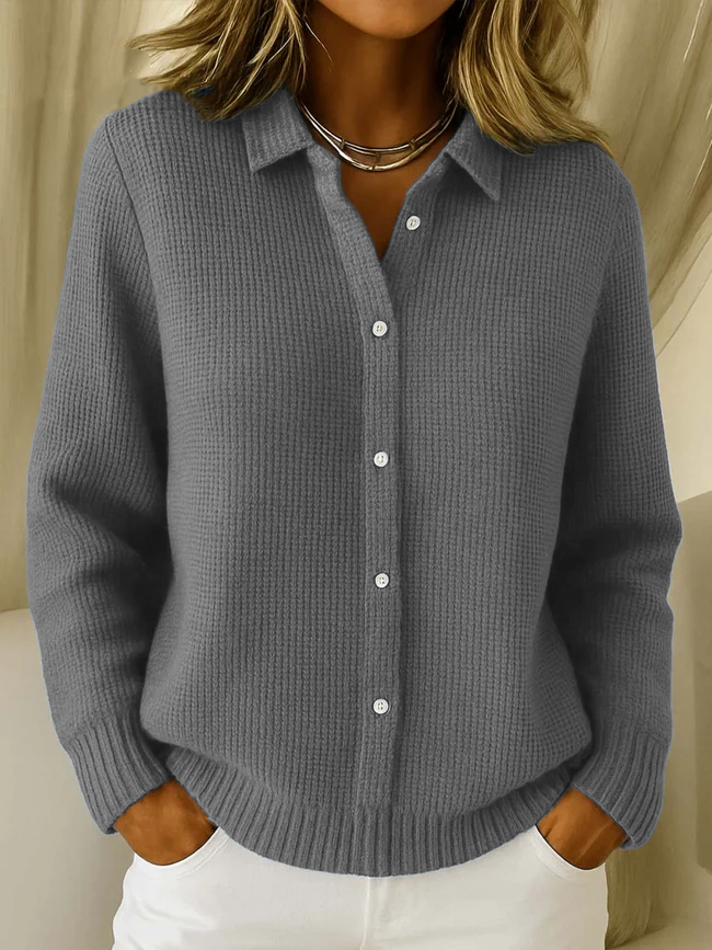 NEW🔥 Women's Casual Cotton Button-Down Cardigan Sweater