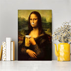 Interesting Mona Lisa art imitation oil painting wall decoration