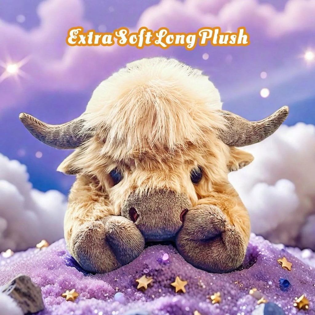 🥳 Mega Sale 49%OFF🎁Cute Cartoon Highland Cow Cuddly Toy🔥Buy 2 Free Shipping