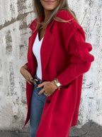 CLEARANCE🔥 Casual Ribbed Lapel Pocket Jacket