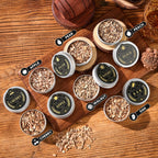 Wooden barrel smoking set