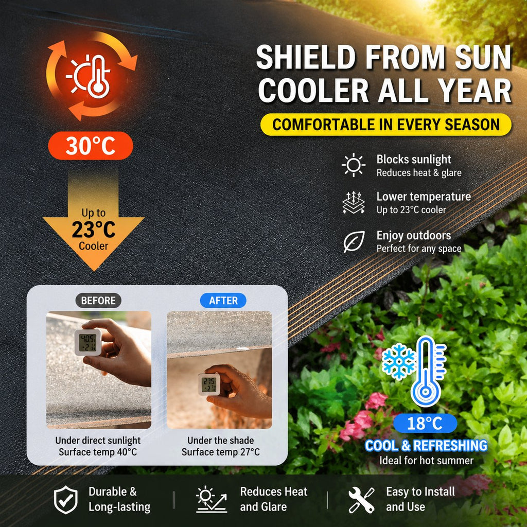 ☀️ 98% UV-Blocking Sunshade Net – Ultimate Outdoor Protection-6