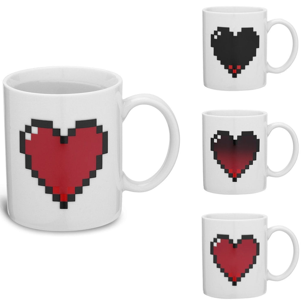 Pixel Heart Morphing Mug