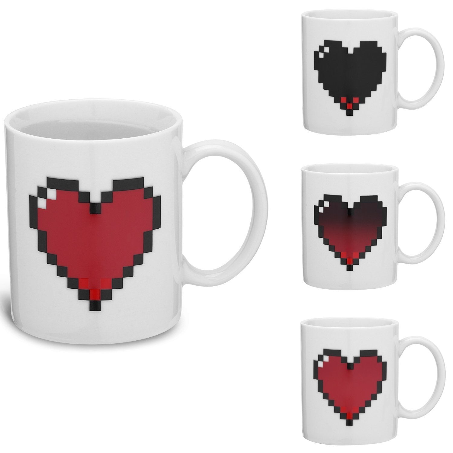 Pixel Heart Morphing Mug