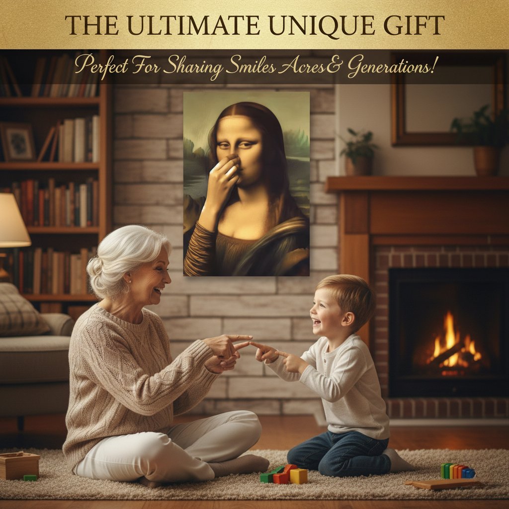 Interesting Mona Lisa art imitation oil painting wall decoration