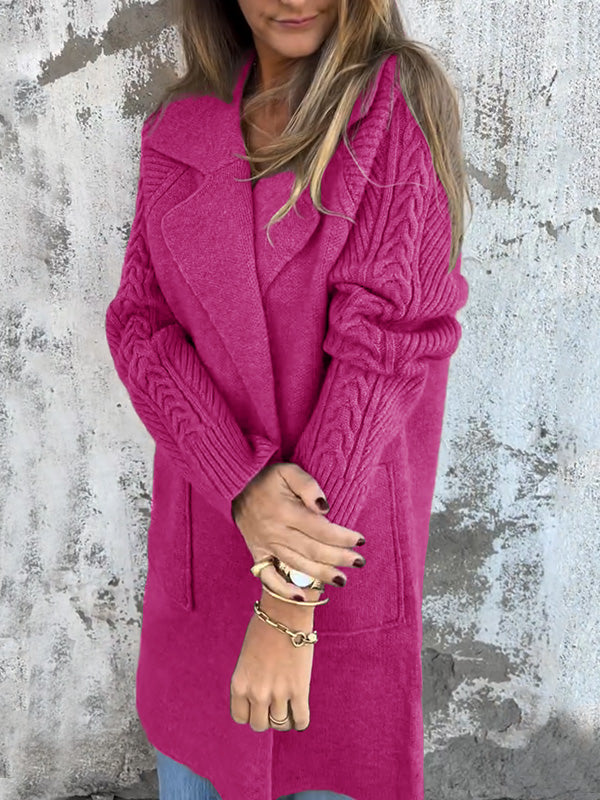 CLEARANCE🔥 Casual Ribbed Lapel Pocket Jacket