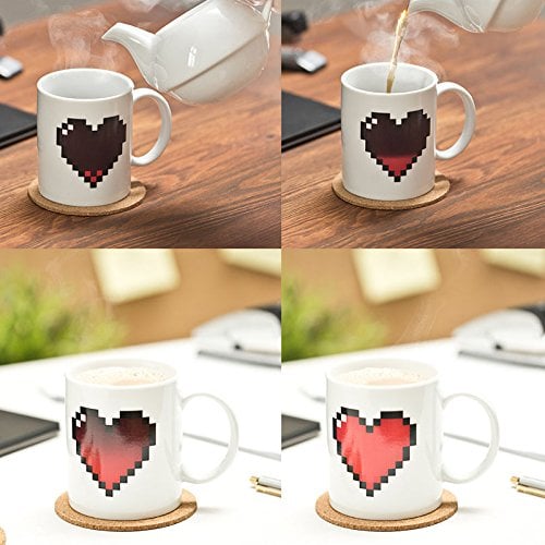 Pixel Heart Morphing Mug