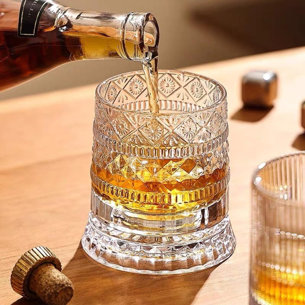 360 Degree Rotating Whiskey Glass