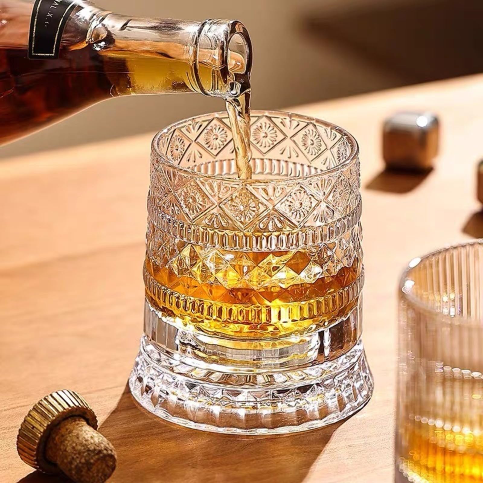 360 Degree Rotating Whiskey Glass