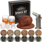 Wooden barrel smoking set