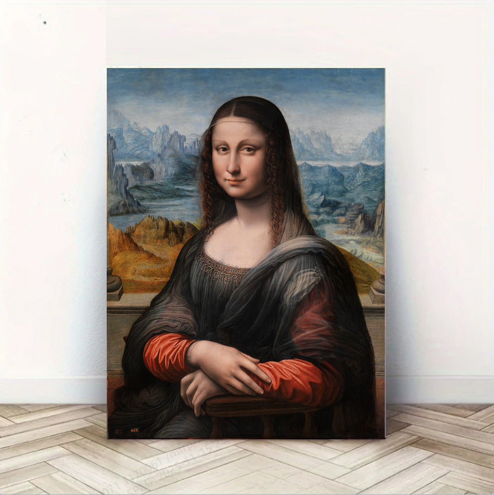 Interesting Mona Lisa art imitation oil painting wall decoration