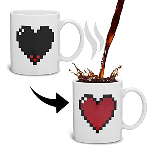 Pixel Heart Morphing Mug