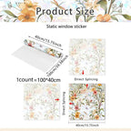Floral Pattern Window Sticker