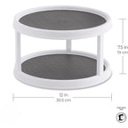 Double Layer Rotating Tray – 10-Inch Spice Rack Organizer