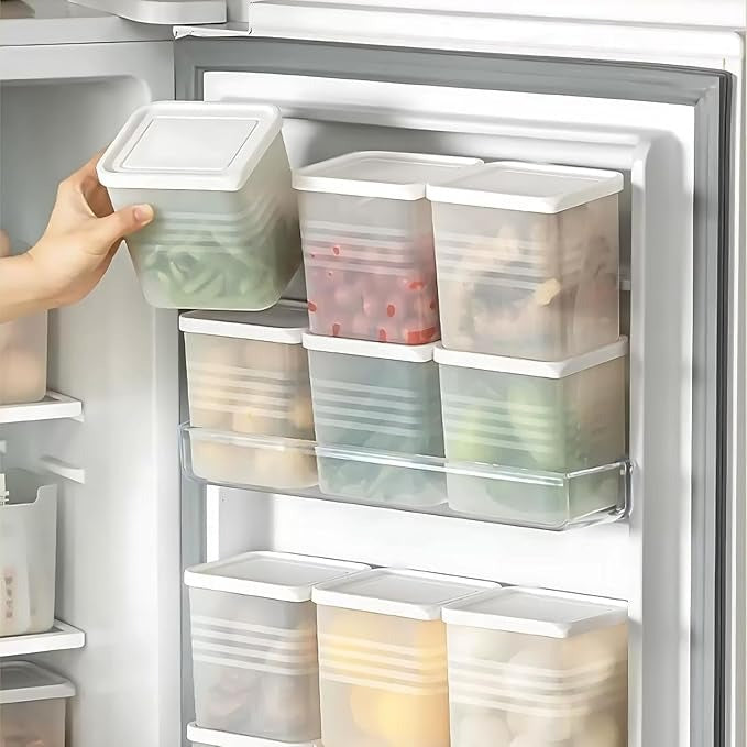 Fridge & Pantry Storage Containers – Food Organizers (6-Pack)