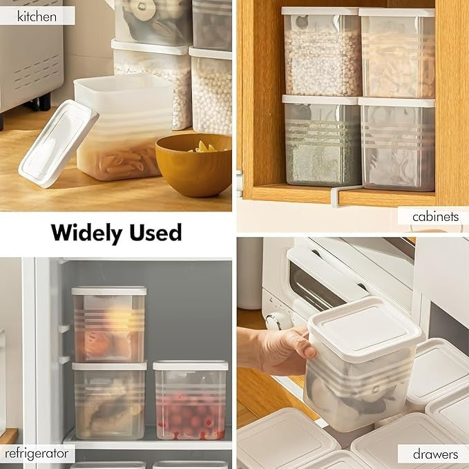 Fridge & Pantry Storage Containers – Food Organizers (6-Pack)