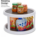 Double Layer Rotating Tray – 10-Inch Spice Rack Organizer