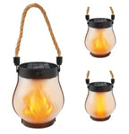 Dancing flame Solar Lantern Outdoor Lights