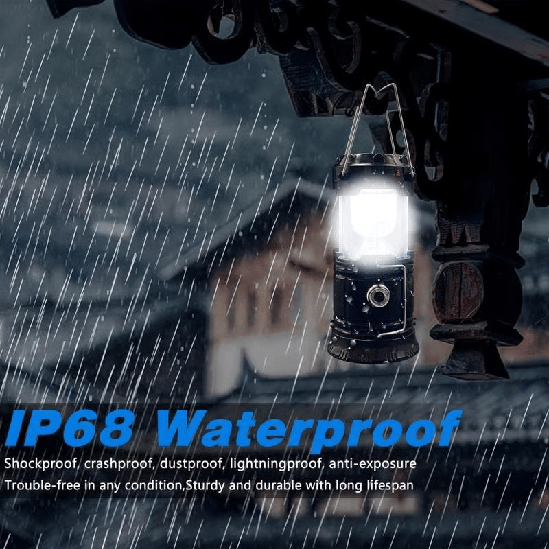 Collapsible LED Camping Lanterns Lightweight Waterproof Solar