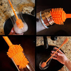 Silicone Bottle Cleaning Brush – Long Handle, Non-Scratch (Flexible)