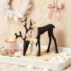 Black Reindeer Statues-Christmas Decorations