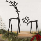 Black Reindeer Statues-Christmas Decorations