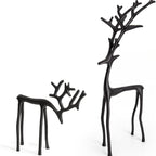 Black Reindeer Statues-Christmas Decorations