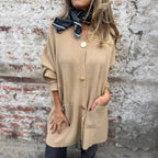 Cardigan in Heavyweight Knit with Gold Buttons and Front Pockets / Timeless, Versatile, and Irresistibly Chic!