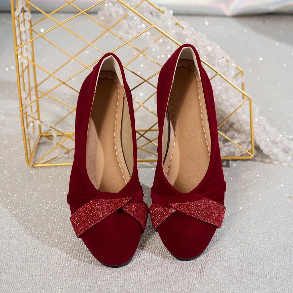 Women's Lightweight Rhinestone Wedge Support Shoes