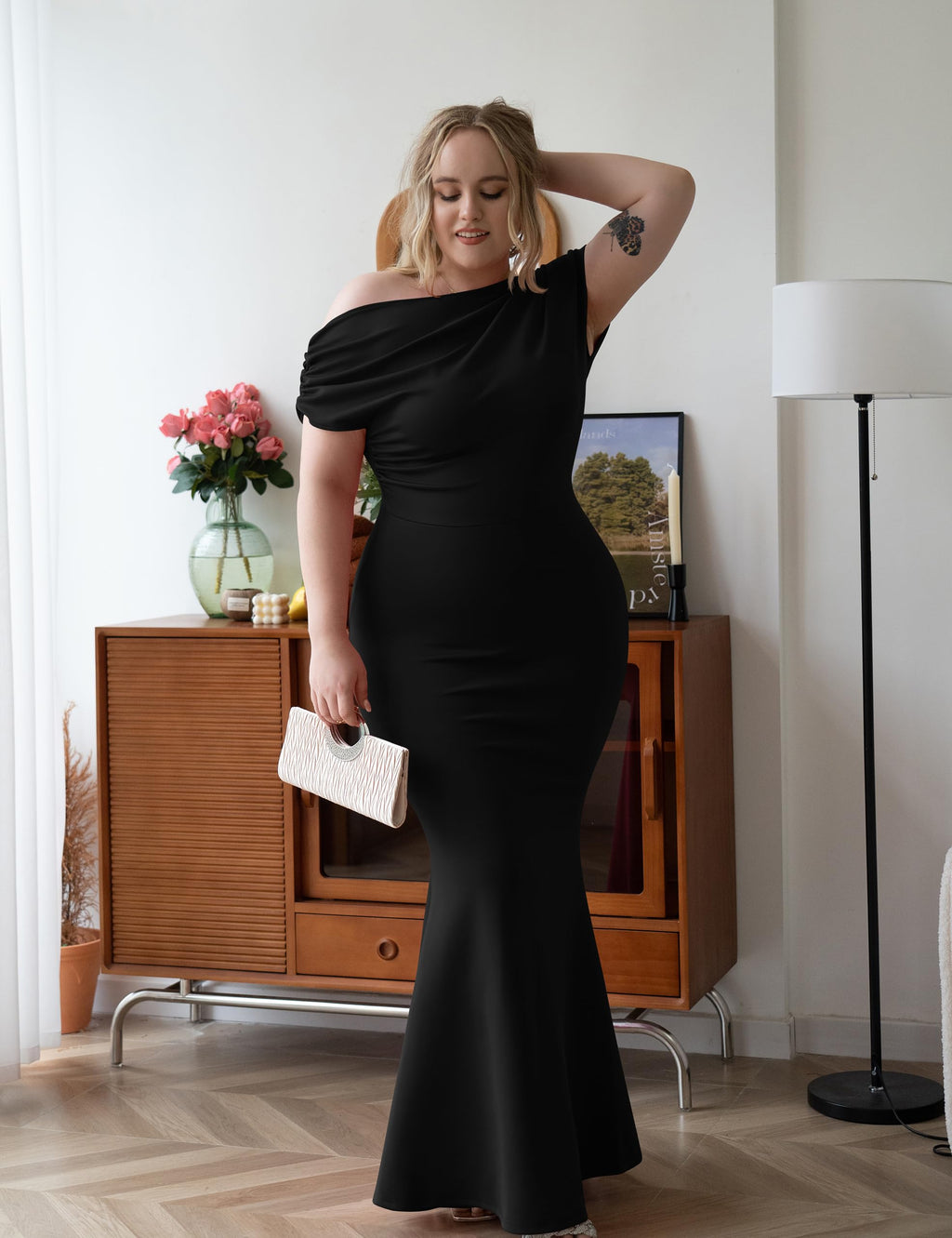 Women's Elegant Off Shoulder Bodycon Party Evening Dress (Buy 2 Free Shipping)