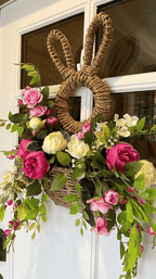 Bunny Basket Hanging Wall Pocket Spring Decor