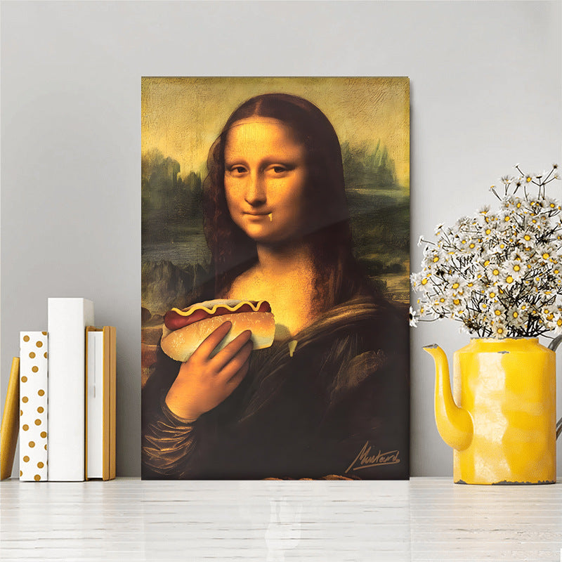 Interesting Mona Lisa art imitation oil painting wall decoration