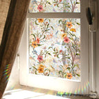 Floral Pattern Window Sticker