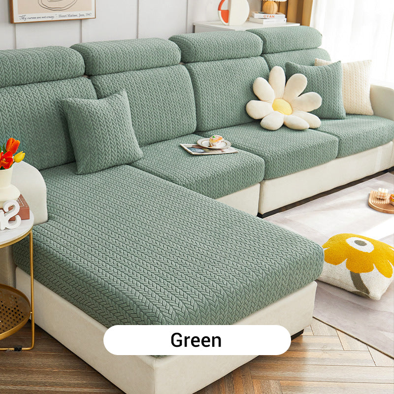3D Jacquard Stretch Full Wrap Sofa Cover