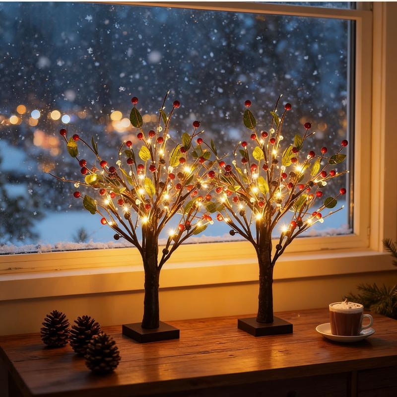 Red Fruit Tree LED Lights